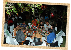 Guests Enjoying the Food